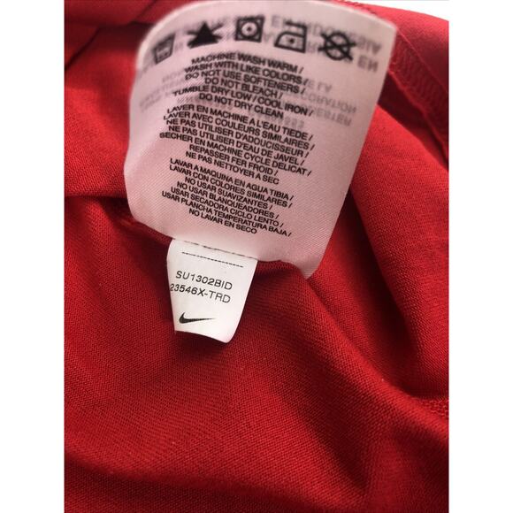 Nike Ohio State Buckeyes Men's Shirt XL Dri Fit Short Sleeve Red OSU Football - Picture 7 of 10